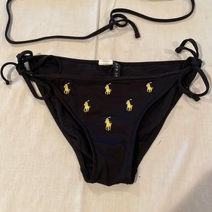 Ralph Lauren Black & Yellow Polo Bikini Size Small.
